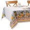 Threadmade Home Capri Lemon Double Border Tablecloth, Multicolor - 60"W x 102"L